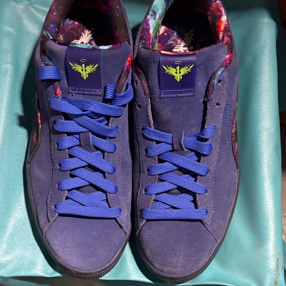 Puma Blue and Purple Men's Sneakers